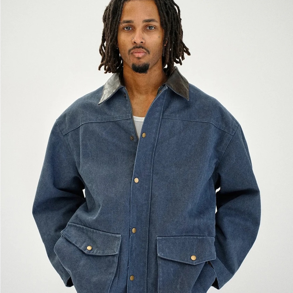 Beaulares designer wrangler Jacket with Contrast Collar - Picture 3 of 7